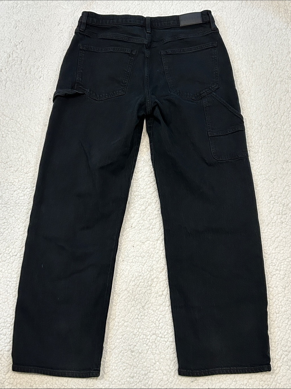 Pistola Lexi Mid Rise Straight Carpenter Jeans size 29 Coal Black - Picture 2 of 14